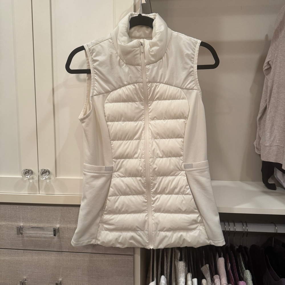 Lululemon Athletica Off White Puffer Vest